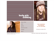 Tablet Screenshot of burlygirls.com